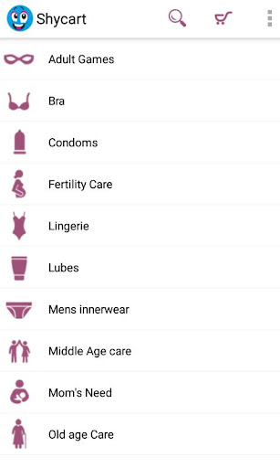 Android application Shycart - Shop with Privacy screenshort