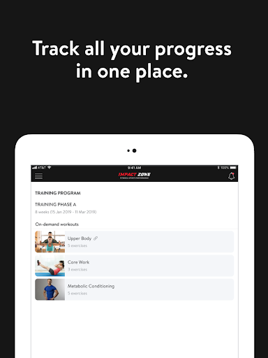 Screenshot of Impact Zone Fitness NJ