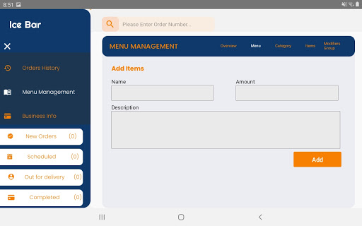 M Foodz (Merchant app) Screen 3