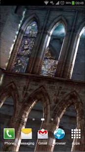 Zrzut ekranu gotyckiej tapety na żywo 3D