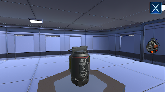 Sci-fi grenade simulator