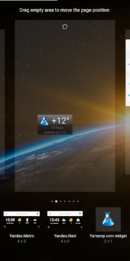 Yartemp Widget Screen 2