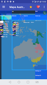 Captura de Pantalla 3 Mapa de Australia y Oceanía android