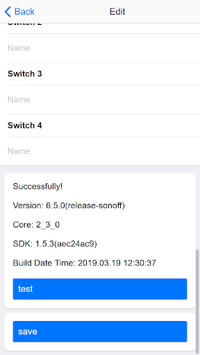Tasmota Control Screen 3