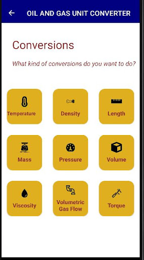 UNIT CONVERTER Screen 2