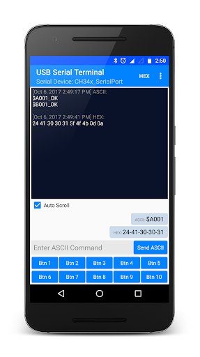 USB Serial Terminal Screen 2