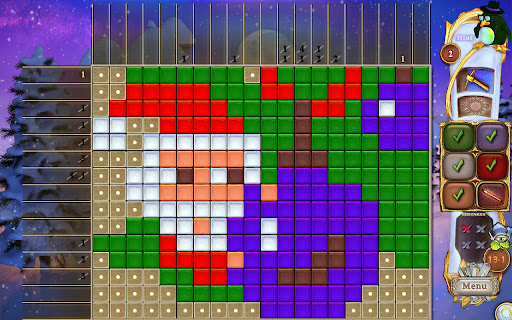 Fantasy Mosaics 50 Santas Wo