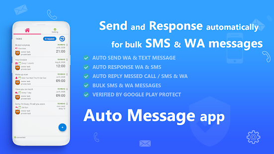 AUTO MESSAGE send response sms Screenshot