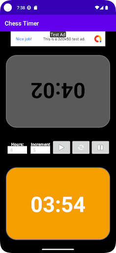 Chess Clock Screen 2
