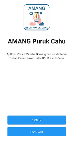 Android application AMANG RSUD Puruk Cahu screenshort