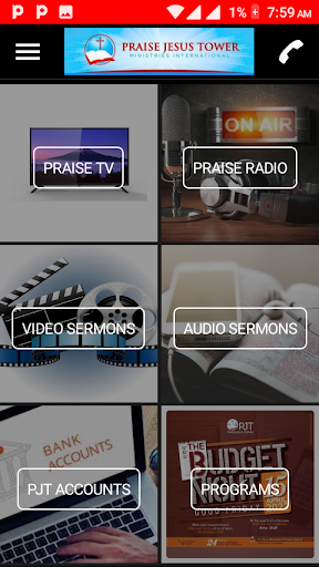 PRAISE APP Screen 2