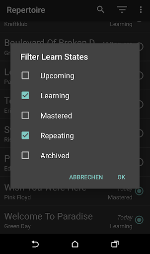 Repertoire Screen 2