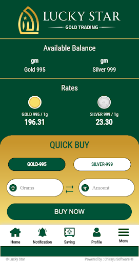 Android application LSG Digital Gold screenshort
