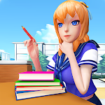Cover Image of Télécharger Yuuki Life Simulator: Anime High School Girl Games  APK