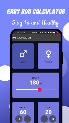 BMI Tracker - Health Check Screen 3