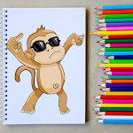 Cover Image of Herunterladen How to Draw a Monkey Easy  APK