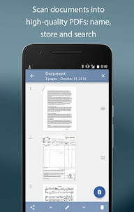 TurboScan: digitalize document
