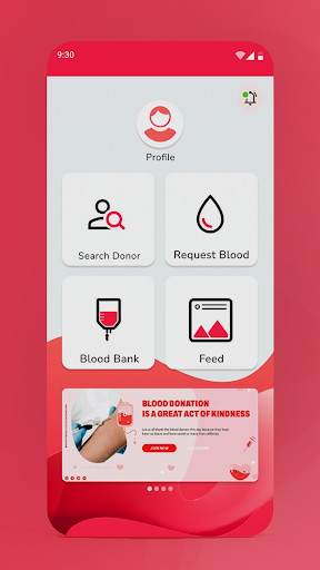Android application Blood Heroes screenshort
