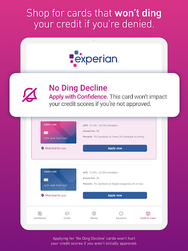 Screenshot of Experian