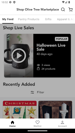 Android application Shop Olive Tree Marketplace screenshort