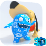Funny Toy 3D Video LWP icon