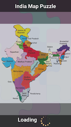 India Map Puzzle - Screenshot 1