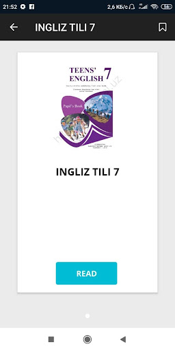 Android application Ingliz tili darslik maktab screenshort