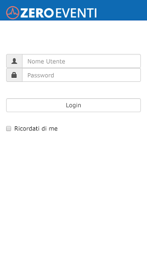 Android application Survey Zero Eventi screenshort