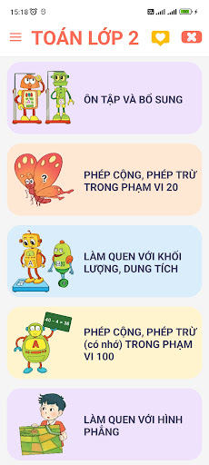 Android application Toán Lớp 2 - SGK screenshort