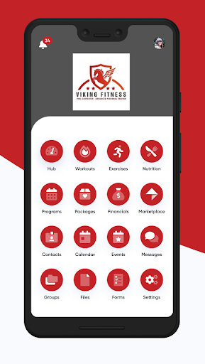 Android application Viking Fitness180 screenshort
