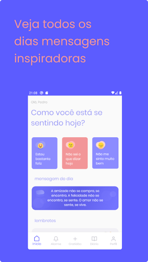 Android application Grato: Diary of Gratitude screenshort