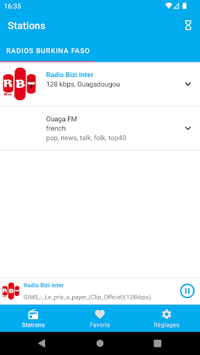 Android application Burkina Faso Radio Stations screenshort
