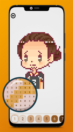 Android application Color By Number Haikyu screenshort