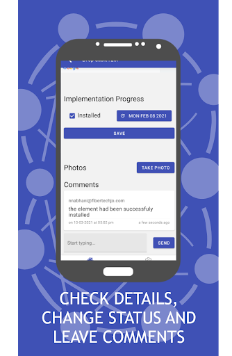 Android application Fibertech Field Ops screenshort