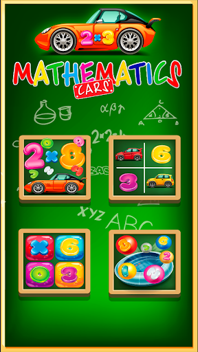 Android application Math cars Multiplication Table screenshort