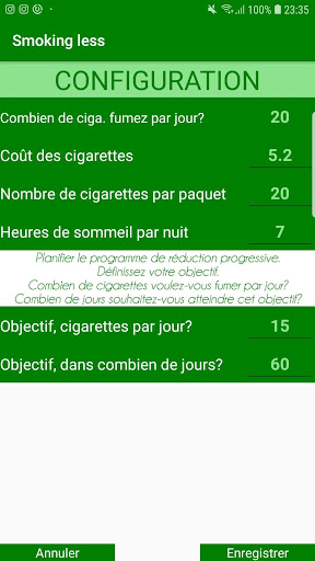 Aperçu de l'application