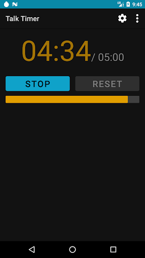 Talk Timer Screen 2