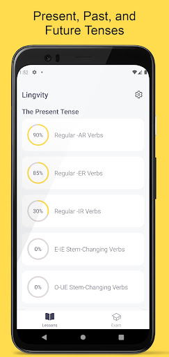 Android application Spanish Verbs Conjugation screenshort