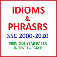SSC Idioms and Phrases All PYP