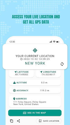 Android application Easy GPS - Share My Location screenshort