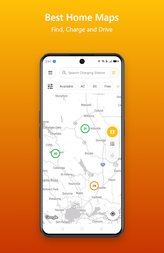 Android application ENERGY5 - EV Charging Network screenshort