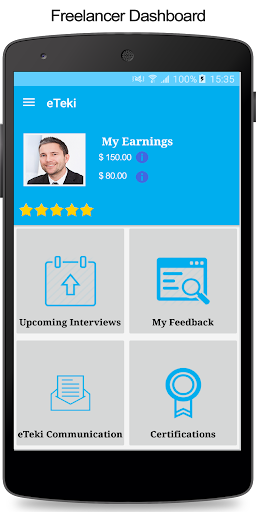 Android application eTeki screenshort