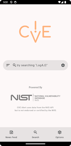 Android application CVE Alert screenshort