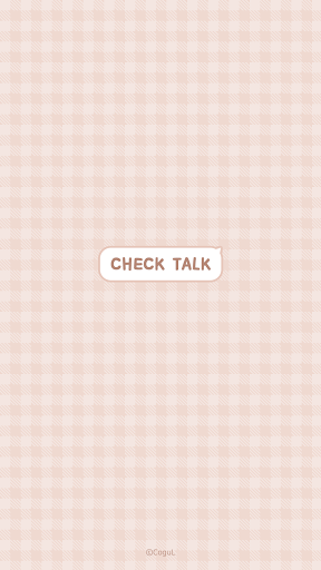 Android application 카카오톡 테마 - 체크톡_어텀 베이지 screenshort