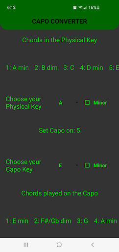 Capo Converter Screen 2