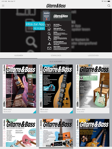 Android application Gitarre & Bass screenshort