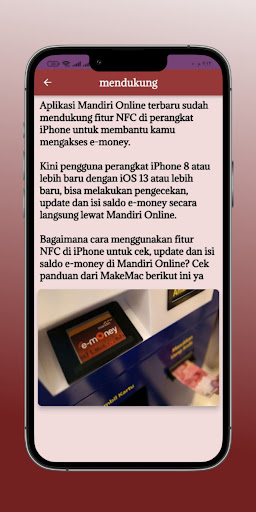 Cara Cek Saldo E Money via NFC Screen 3