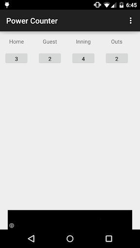 Android application Power Counter screenshort