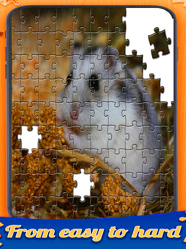 Android application Hamster jigsaw match puzzle screenshort