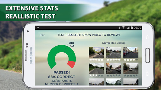 Screenshot of Hazard Perception Test